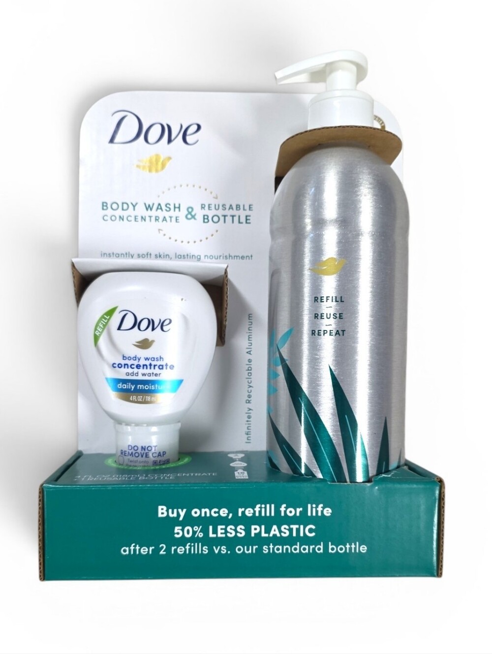 DOVE Body Wash Concentrate & Reusable Bottle